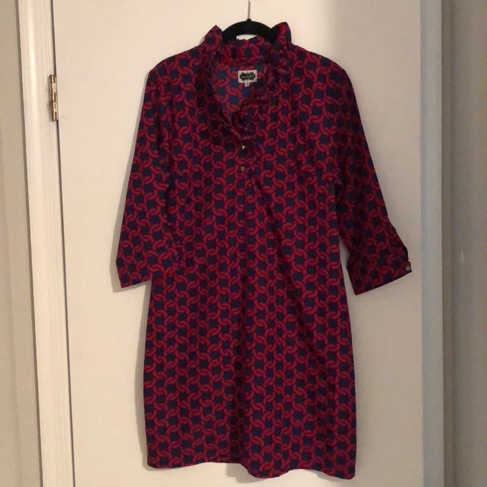 Ruffle Neck Mud Pie Dress